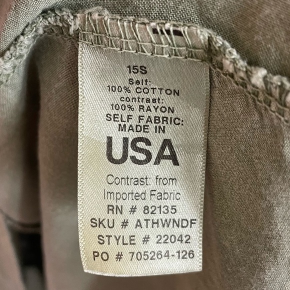 Fresh Produce Green Button-Back Tunic Top, Size S - Picture 7 of 9